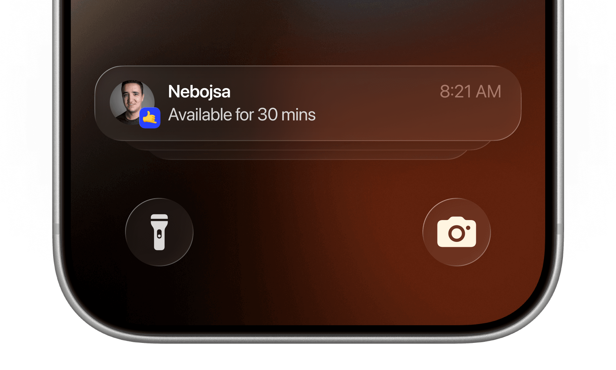iPhone showing Telephone App notification